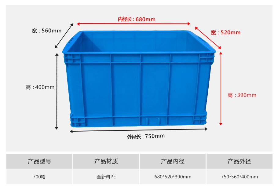 轩盛塑业700塑料周转箱